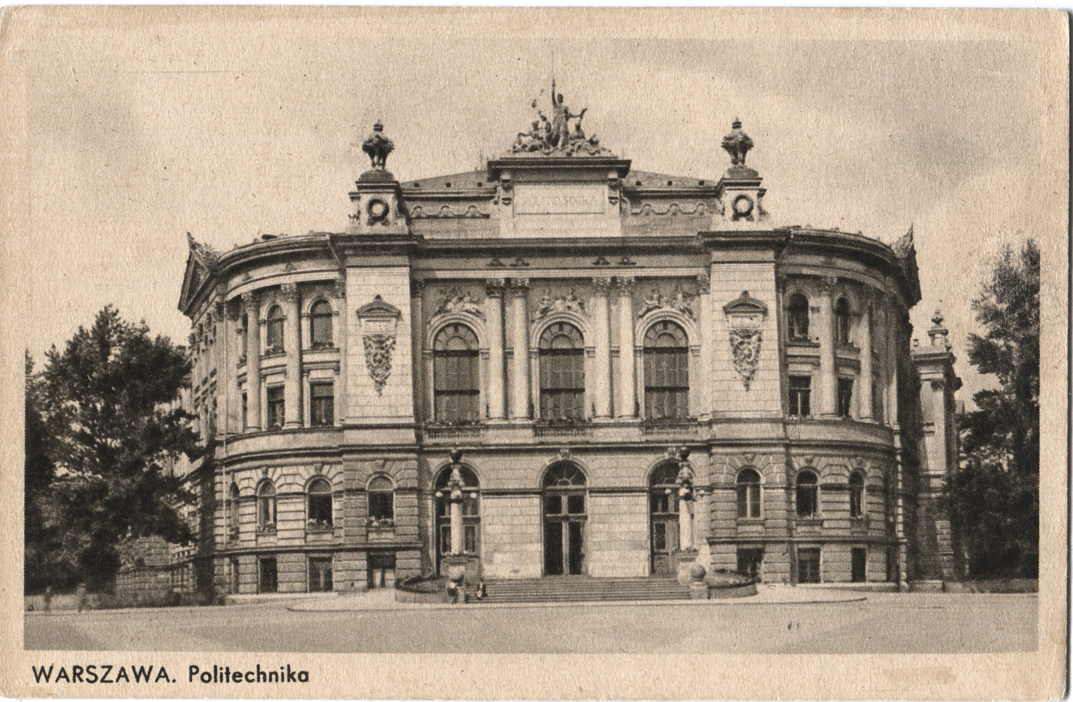 Zdjęcie Gmachu Głównego w 1939 roku