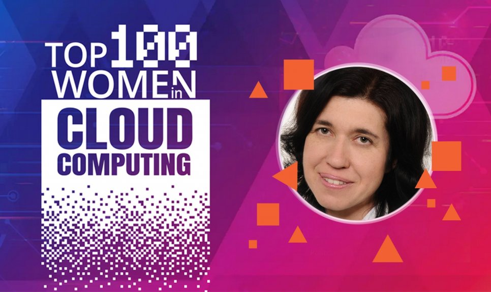 Na zdjęciu prof. Agnieszka Bitkowska i logo listy TOP 100 Women in Cloud Computing