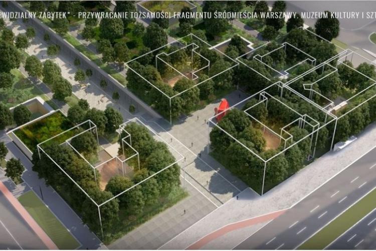 Wizualizacja z pracy magisterskiej mgr. inż. arch. Adama Wodzyńskiego „Niewidzialny zabytek"