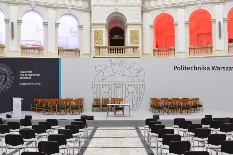 Zdjęcie Dużej Auli w Gmachu Głównym Politechniki Warszawskiej