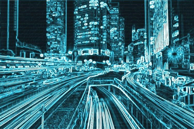 Grafika przedstawiająca smart city
