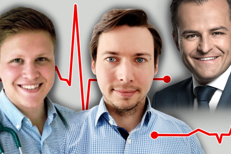 Zdjęcie twórców miniaturowego aparatu EKG