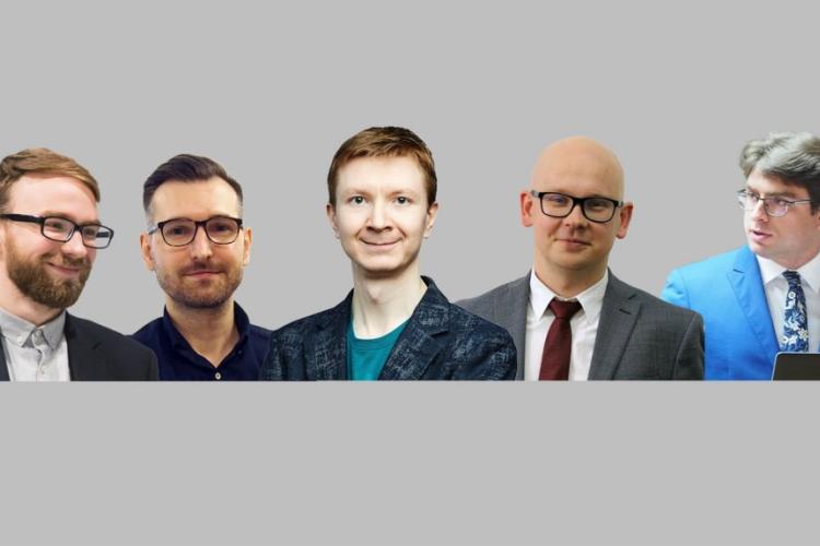 Zdjęcia stypendystów z Politechniki Warszawskiej