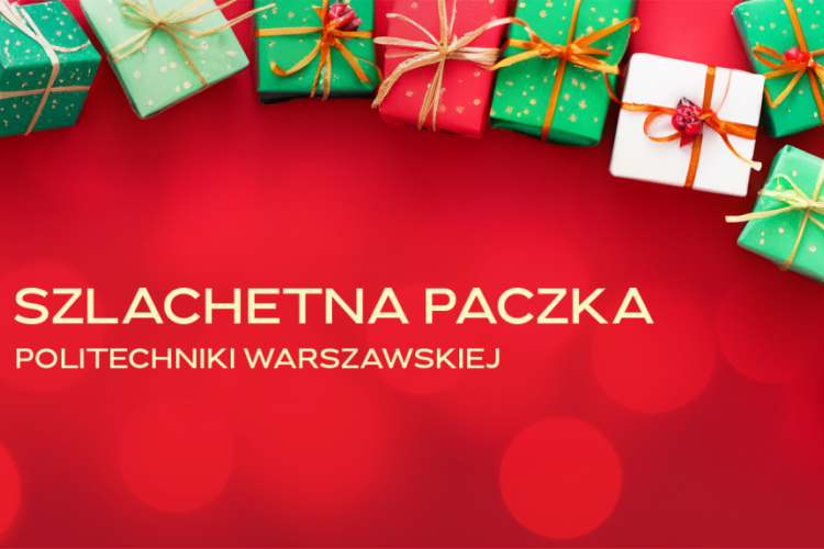 Grafika przedstawiająca prezenty i nazwę akcji