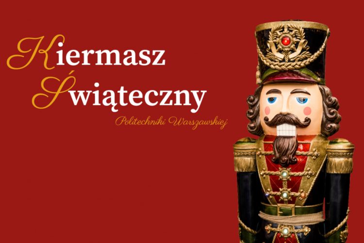 Grafika promująca wydarzenie z jego nazwą i dziadkiem do orzechów