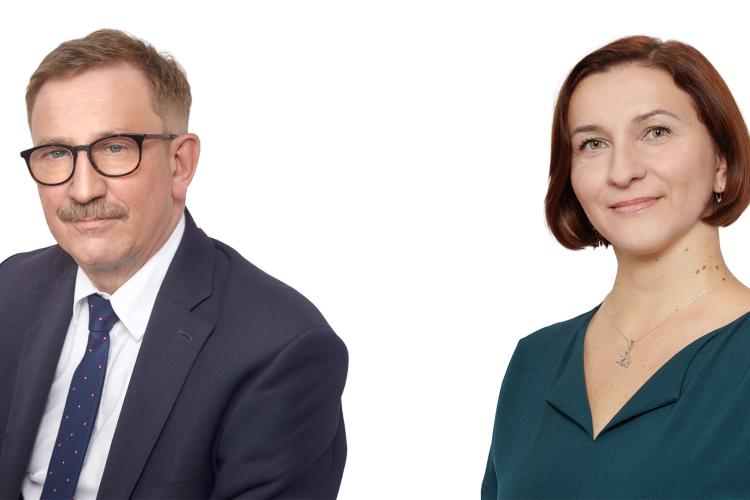 Na zdjęciu prof. Andrzej Garbacz i prof. Agnieszka Machowska 