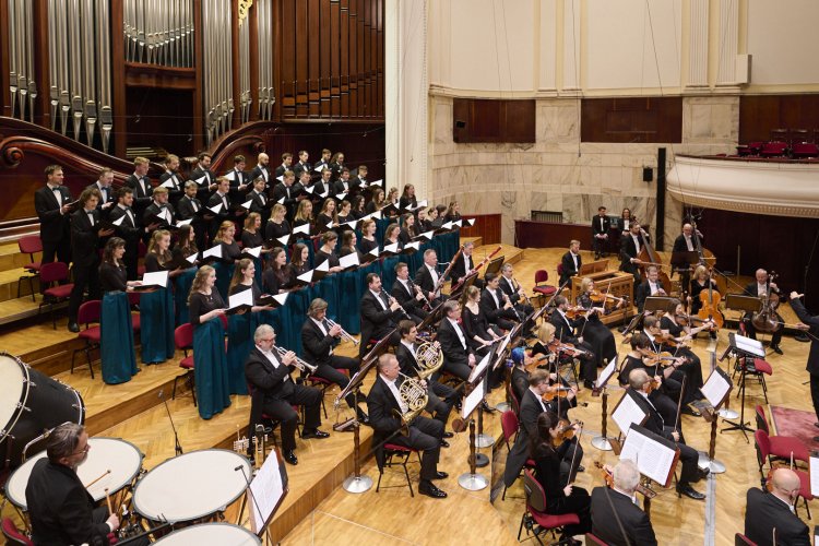 Na zdjęciu koncert jubileuszowy Chóru Akademickiego w Filharmonii Narodowej