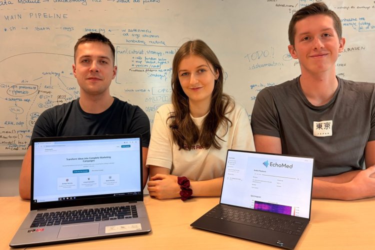 Na zdjęciu: zespół Combains w składzie: Natalia Choszczyk, Mikołaj Rowicki i Filip Langiewicz