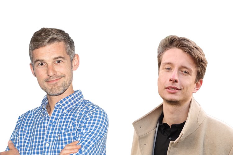 Na zdjęciu: prof. Tomasz Trzciński oraz Michał Bortkiewicz