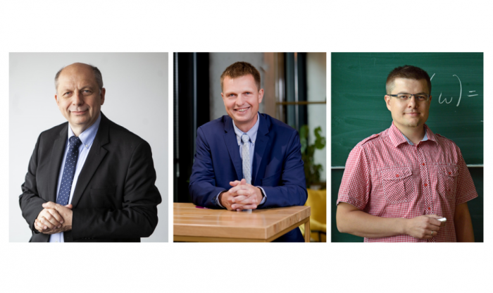 Profesorowie: Krzysztof Kulpa, Piotr Samczyński, Mateusz Malanowski