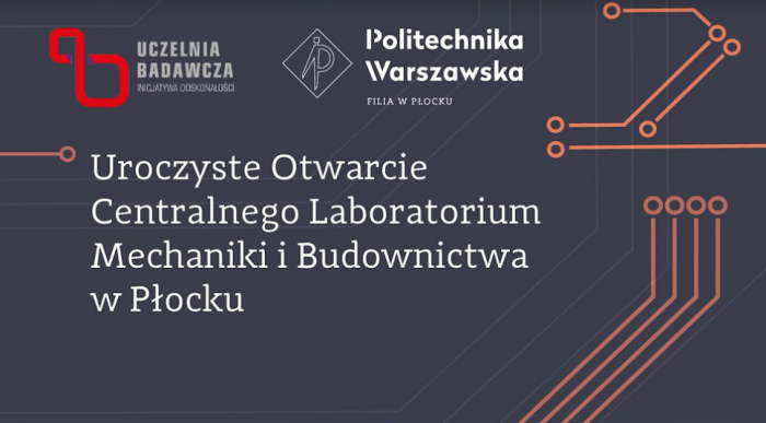 Plansza informująca o otwarciu laboratorium 