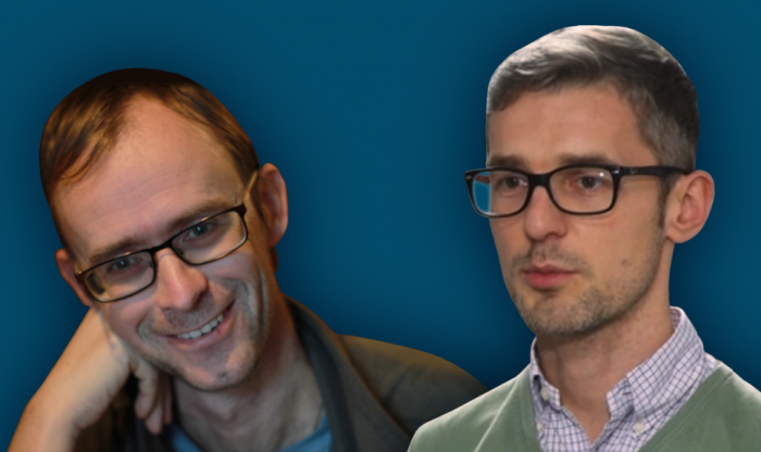 Zdjęcie prof. Jakuba Gaca i prof. Tomasza Trzcińskiego