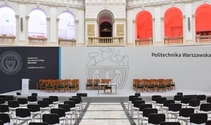Zdjęcie Dużej Auli w Gmachu Głównym Politechniki Warszawskiej