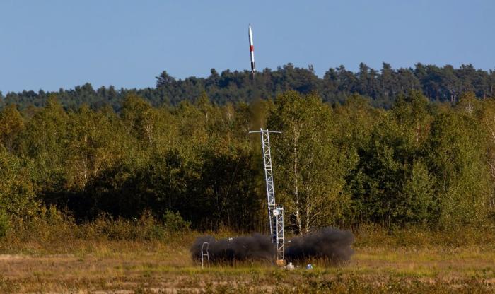 Zdjęcie startu rakiety Twardovsky