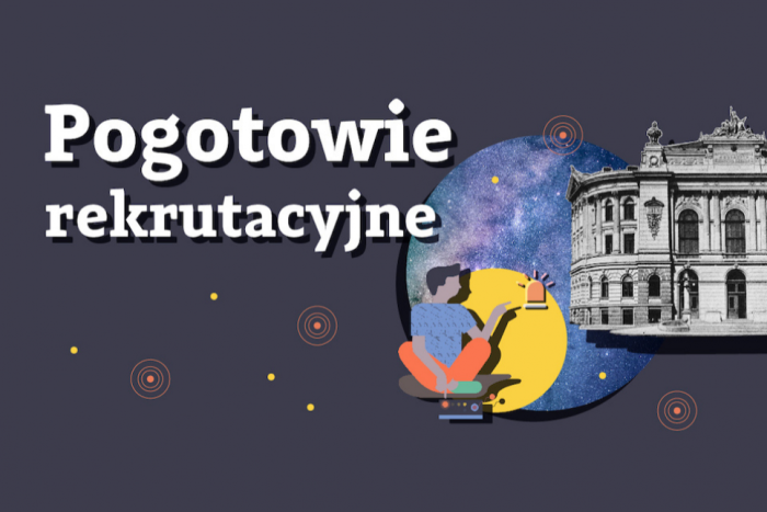 Grafika promująca czaty dla kndydatów na studia