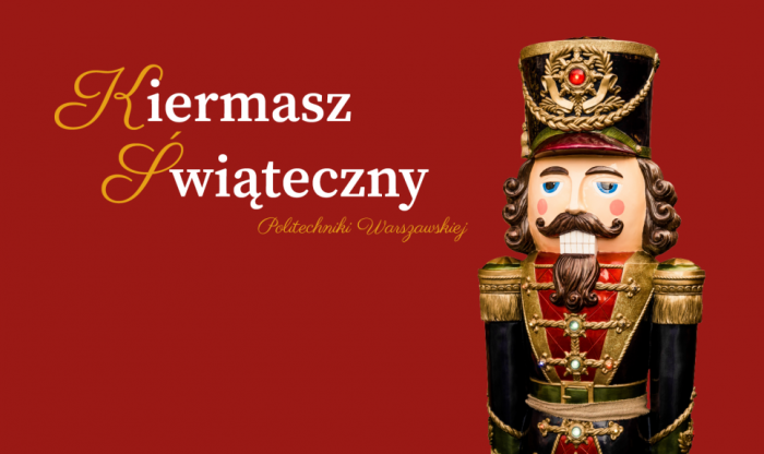 Grafika promująca wydarzenie z jego nazwą i dziadkiem do orzechów