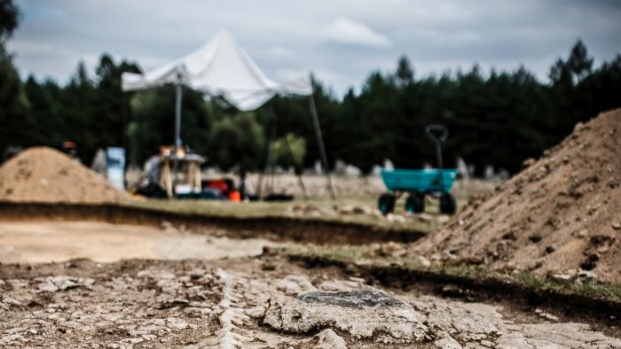 Na zdjęciu prace badawcze na terenie Obozu Zagłady w Treblince