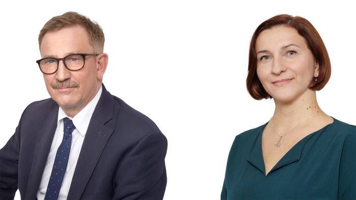 Na zdjęciu prof. Andrzej Garbacz i prof. Agnieszka Machowska 