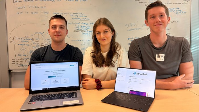 Na zdjęciu: zespół Combains w składzie: Natalia Choszczyk, Mikołaj Rowicki i Filip Langiewicz