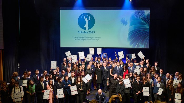 Na zdjęciu laureaci konkursu StRuNa 2025
