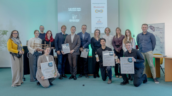 Na zdjęciu: laureaci konkursu Akcelerator Kół Naukowych