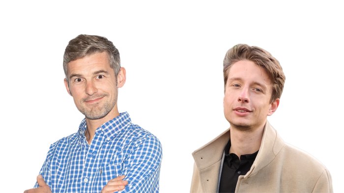 Na zdjęciu: prof. Tomasz Trzciński oraz Michał Bortkiewicz