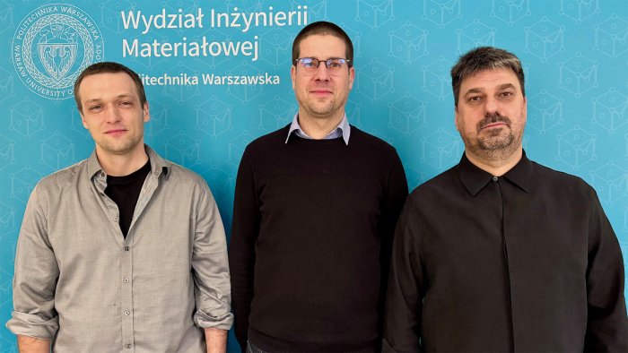 Na zdjęciu: dr hab. inż. Witold Chromiński, prof. Jan Wróbel, dr inż. Rafał Molak