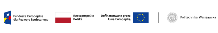 Grafika przedstawiająca logotypy i informująca o źródłach finansowania projektu IMPULS PW