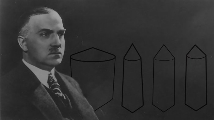 Grafika przedstawiająca prof. Jana Czochralskiego oraz monokryształy