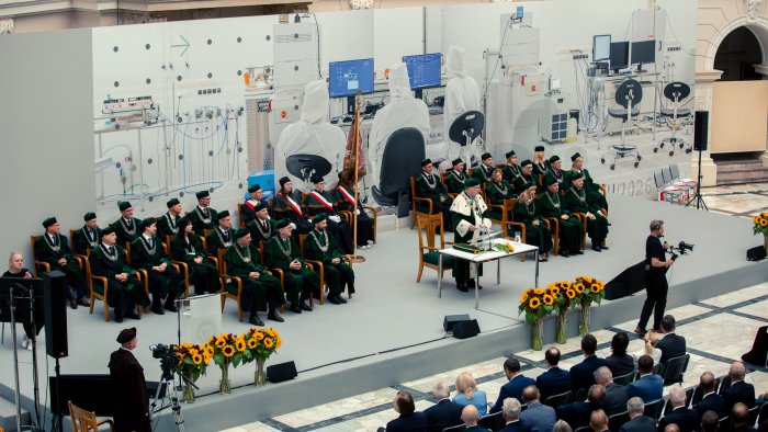 Na zdjęciu: Duża Aula PW podczas inauguracji roku akademickiego 2026/2027