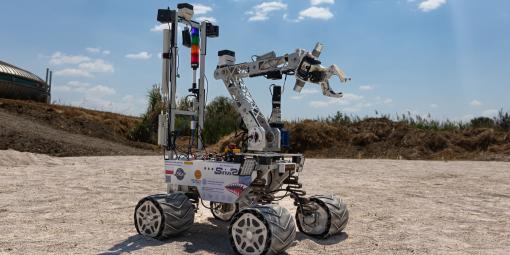 Na zdjęciu łazik podczas zawodów Anatolian Rover Challenge