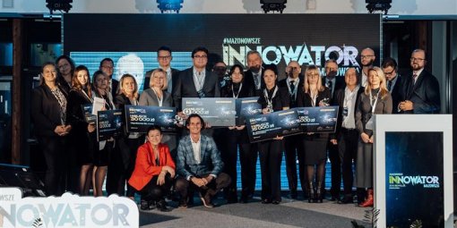 Na zdjęciu laureaci XVI edycji konkursu Innowator Mazowsza 