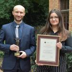 Prof. Robert Zalewski, Prorektor ds. Studenckich i Katarzyna Tutaj, Przewodnicząca Rady Kół Naukowych