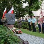 Fotografia przedstawiająca obchody 77. rocznicy Powstania Warszawskiego na Politechnice Warszawskiej