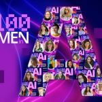 Grafika ilustrująca listę TOP-100 Women in AI