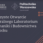 Plansza informująca o otwarciu laboratorium 