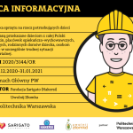 Plakat promujący zbiórkę sprzętu na PW