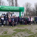 Zdjęcie zbiorowe uczestników XVII Biegu o Puchar Rektora PW