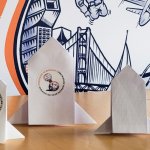 Na zdjęciu rakiety z origami, które będą składać uczestnicy Ogólnopolskiego Dnia Inżynierii Materiałowej 2026